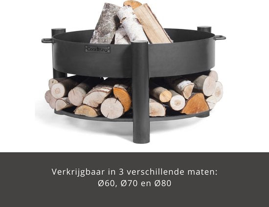 CookKing - Vuurschaal Ø - Vuurschaal BBQ - Staal - Zwart