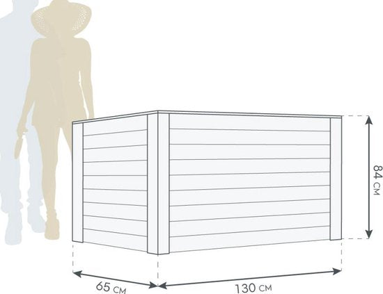 Westmann Plantenbak Kruidenbak WMHL130 - 130x65x84 cm