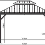 Sojag - SJ03100 - Paviljoen - Pergola - Partytent - 291 x 298 x 363 cm
