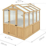 Westmann Tuinkas van Hout - Broeikas YD12842 - 238x204x236 cm