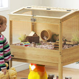 2-Etagen Hamsterkooi met Opklapbaar Deksel - 50x83x103 cm