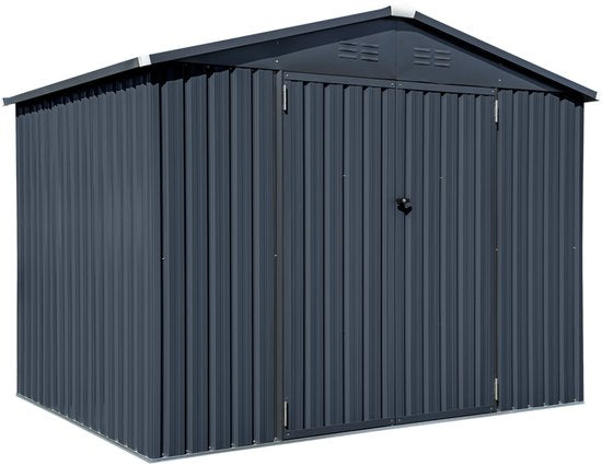 Spacemaker Gereedschapsschuur Metaal - 182x247x197 cm -Grijs