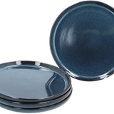 Servies 16 delig 4-persoons - Reactive Glaze - Blauw