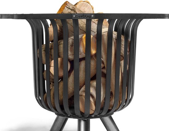 CookKing Vuurkorf - Zwart - Vuurkorf voor - Voor