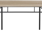 Eettafel-set Loka met 4 stoelen 110x76x70cm - Bruin/Zwart