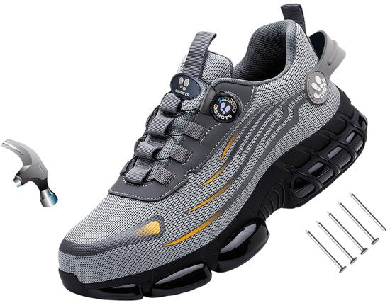 Veiligheidsschoenen Heren - Stalen Neus & Anti-Perforatie Zool - Lichtgewicht, Ademend Werkschoenen
