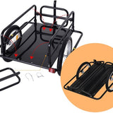 Aanhangwagen koppeling transportaanhanger fietskar bolderwagen zwart