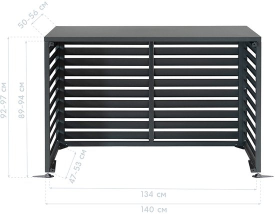 Westmann Warmtepomp Ombouw Boxa M - Airco ombouw 140x56x97 cm