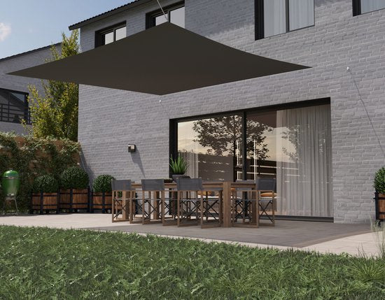 HanSe® Schaduwdoek Vierkant Waterdoorlatend 3,6x3,6 m