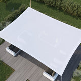 hanSe® schaduwdoek rechthoek waterdoorlatend 6x8m wit