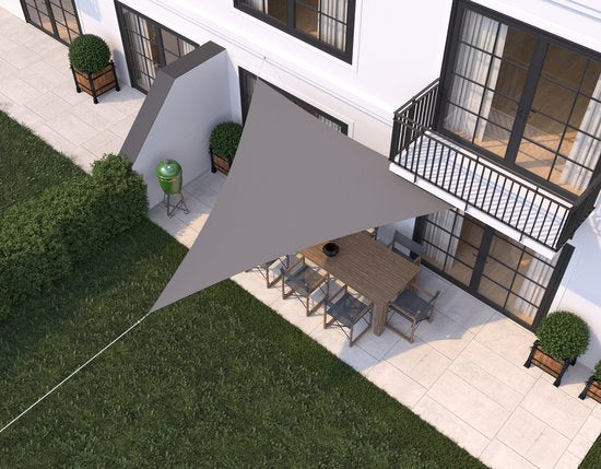 HanSe® Schaduwdoek Driehoek Gelijkbenig Waterafstotend 3x4x4 m