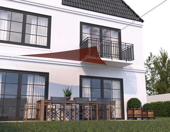 HanSe® Schaduwdoek Driehoek Waterdoorlatend 3x3x3 m