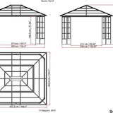 Sojag - SJ16400 - Paviljoen - Pergola - Partytent - 263 x 271 x 334 cm