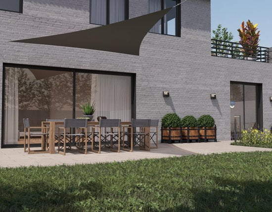 HanSe® Schaduwdoek Driehoek Gelijkbenig Waterafstotend 3x4x4 m
