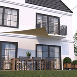 HanSe® Schaduwdoek Driehoek Waterdoorlatend 3x3x3 m Zonnedoek