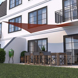 HanSe® Schaduwdoek Driehoek Waterdoorlatend m - zonnedoek Terra
