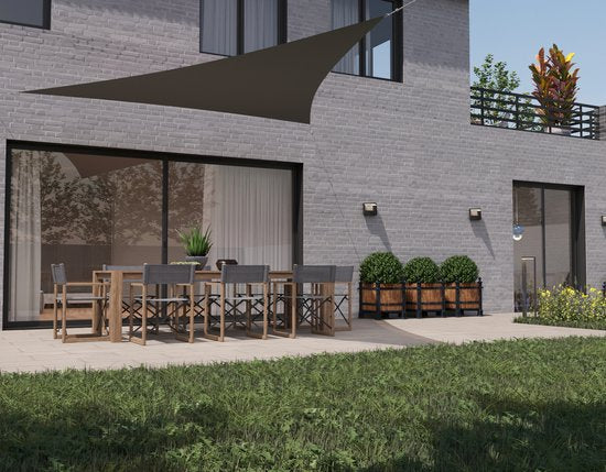 HanSe® Schaduwdoek Driehoek Gelijkbenig Waterafstotend 3x4x4 m