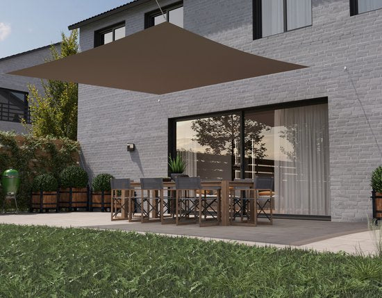 HanSe® Schaduwdoek Vierkant Waterdoorlatend 3,6x3,6 m