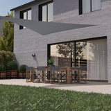 hanSe® Schaduwdoek Driehoek Gelijkbenig Waterafstotend 4x4x5,8 m Lichtgrijs