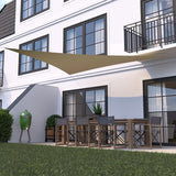 hanSe® Schaduwdoek Driehoek Gelijkbenig Waterdoorlatend 2,5x2,5x3,5 m Zand