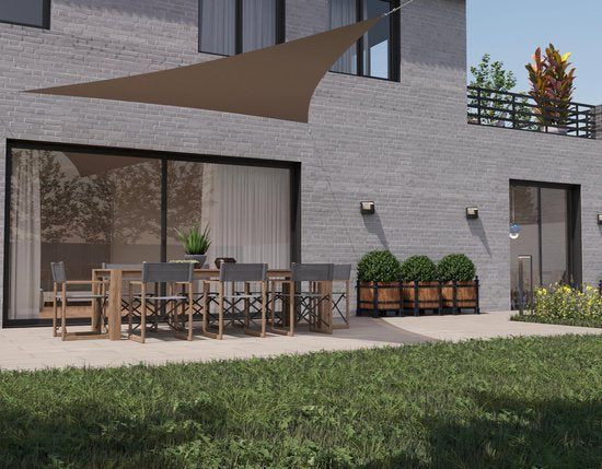 HanSe® Schaduwdoek Driehoek Gelijkbenig Waterdoorlatend 4x4x5,8 m