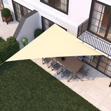 hanSe® Schaduwdoek Driehoek 90° Waterdoorlatend 3x4x5 m Zonnedoek Zand