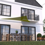 HanSe® Schaduwdoek Driehoek Waterdoorlatend 5x5x5 m Zonnedoek