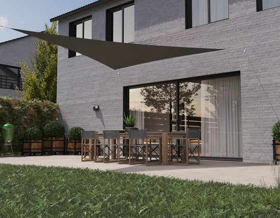 HanSe® Schaduwdoek Driehoek Gelijkbenig Waterafstotend 3x4x4 m
