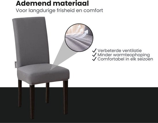 Stoelhoezen - Eetkamerstoel Hoes - 6 Stuks - Bescherm stijlvol je stoelen