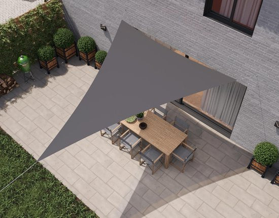 HanSe® Schaduwdoek Driehoek Gelijkbenig Waterafstotend 3x4x4 m