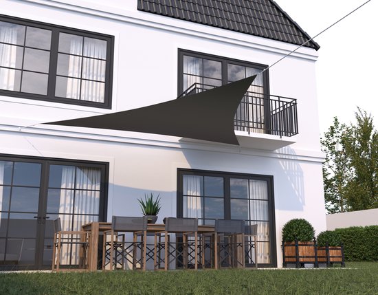 HanSe® Schaduwdoek Driehoek Waterafstotend 3,6x3,6x3,6 m