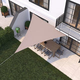 HanSe® Schaduwdoek Driehoek Waterdoorlatend 3x3x3 m Zonnedoek