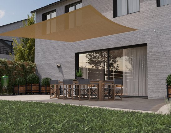 HanSe® Schaduwdoek Trapezium Waterdoorlatend m Zonnedoek