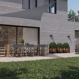 hanSe® Schaduwdoek Driehoek Gelijkbenig Waterafstotend 4x4x5,8 m Lichtgrijs
