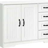 4goodz Buffetkast met 4 Laden 40x105x76 cm - Wit