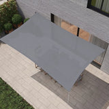 HanSe® Schaduwdoek Rechthoek Waterdoorlatend 6x8 m