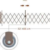 4goodz flexibel Hekwerk Uitrekbaar van 52 - 405 cm - aluminium