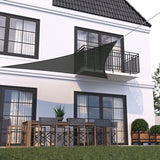hanSe® Schaduwdoek Driehoek Waterdoorlatend 5x5x5 m Zonnedoek Groen