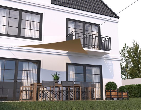 HanSe® Schaduwdoek Driehoek Gelijkbenig Waterafstotend 5x7x7 m