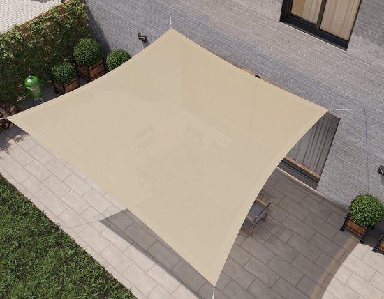 HanSe® Schaduwdoek Trapezium Waterdoorlatend m Zonnedoek