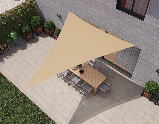 HanSe® Schaduwdoek Driehoek Gelijkbenig Waterafstotend 5x7x7 m