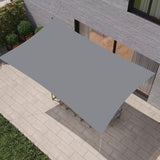hanSe® Schaduwdoek Rechthoek Waterafstotend 2x3 m Zonnedoek Lichtgrijs