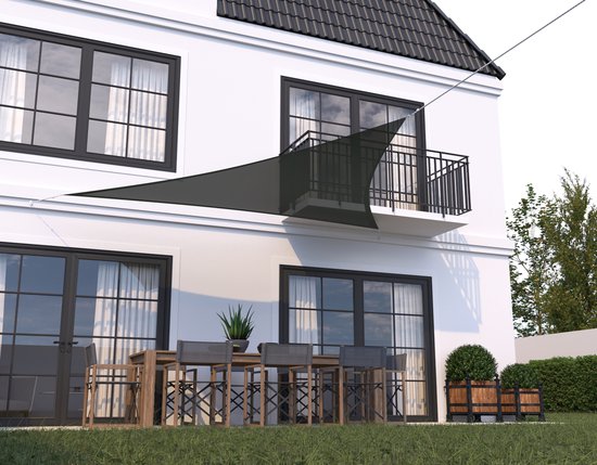 HanSe® Schaduwdoek Driehoek Waterdoorlatend m - zonnedoek Groen