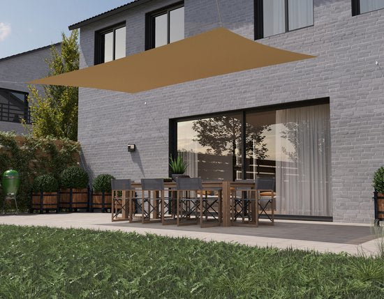 HanSe® Schaduwdoek Rechthoek Waterdicht 2x2,5 m - zonnedoek