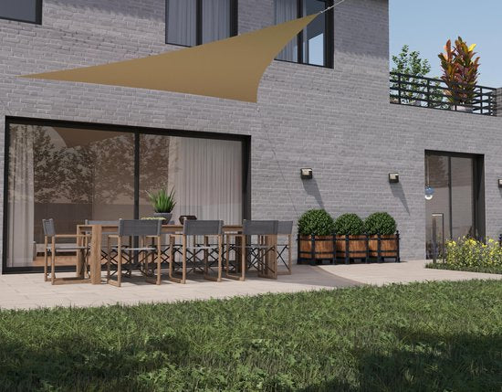HanSe® Schaduwdoek Driehoek Gelijkbenig Waterafstotend 3,5x3,5x4,95 m