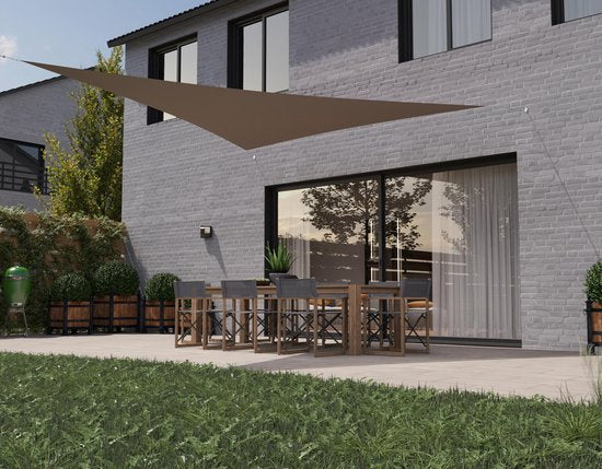 HanSe® Schaduwdoek Driehoek Gelijkbenig Waterdoorlatend 4x4x5,8 m
