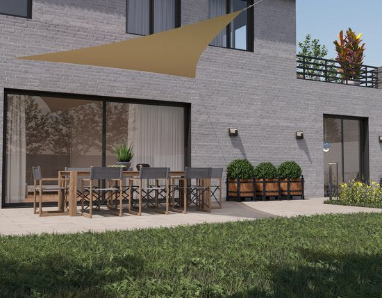 HanSe® Schaduwdoek Driehoek Gelijkbenig Waterafstotend 5x7x7 m