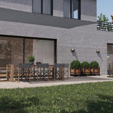 HanSe® Schaduwdoek Rechthoek Waterdoorlatend 6x8 m