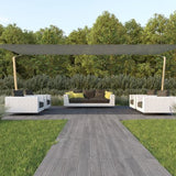 hanSe® schaduwdoek rechthoek waterdoorlatend 6x8m wit