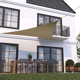 HanSe® Schaduwdoek Driehoek Waterdoorlatend m - zonnedoek Creme